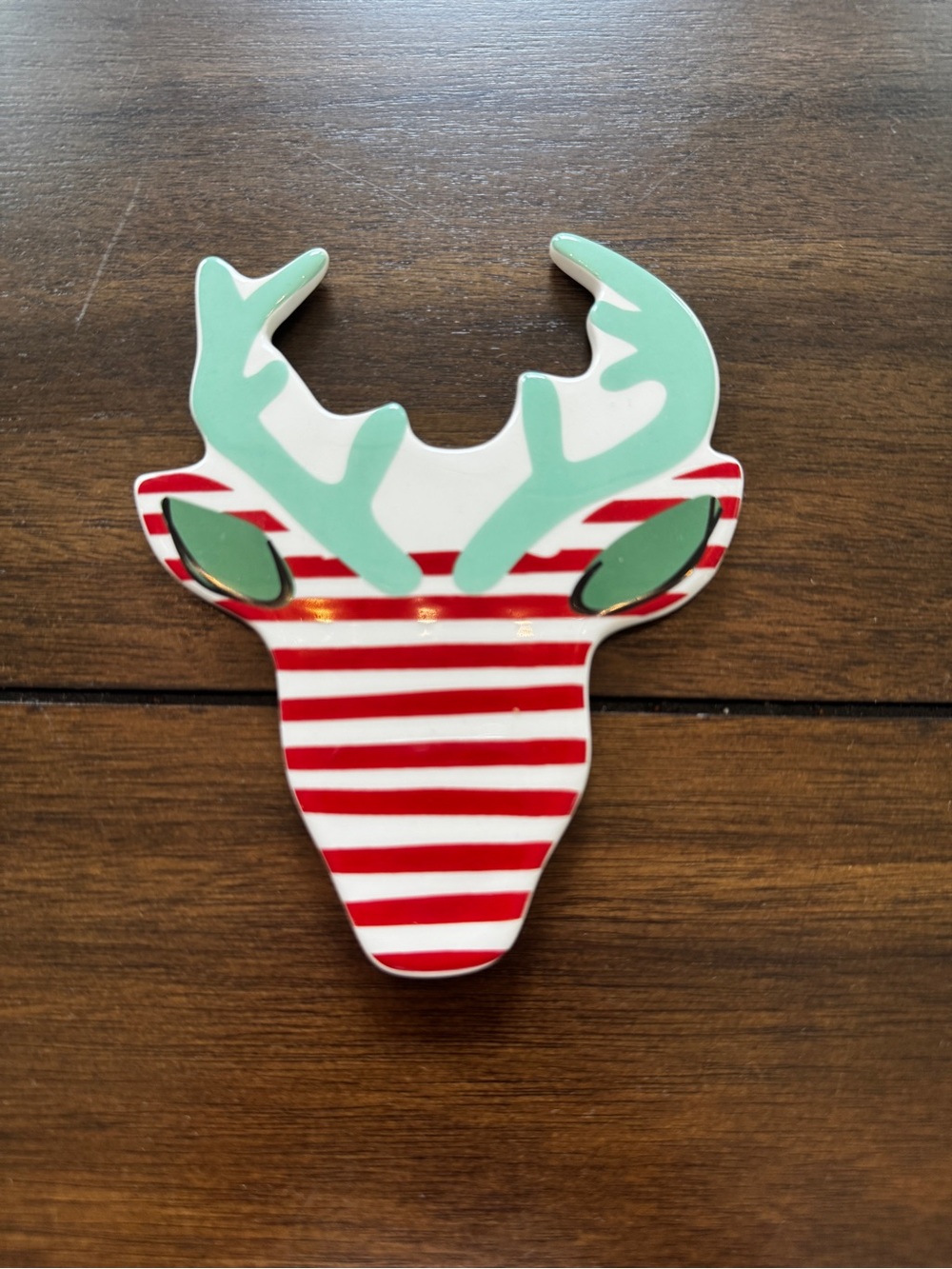 Happy Everything Mini Attachment - Striped Christmas Reindeer Head RETIRED